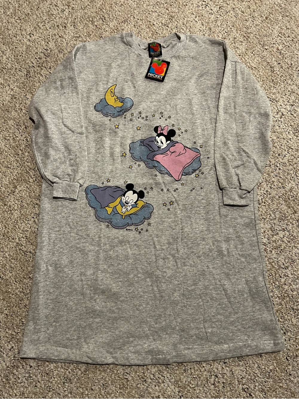 Vintage Disney Mickey Unlimited Mickey & Minnie Women’s Pajamas Nightgown NWT